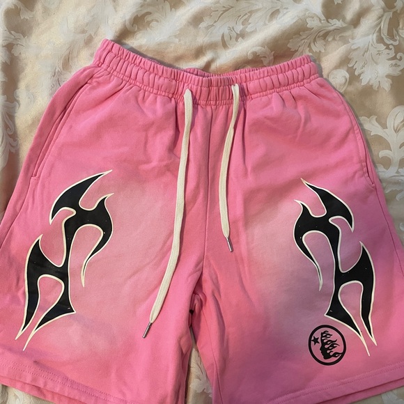 Hellstar Pink Flame Shorts